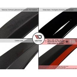 INFÉRIEUR Spoiler Cap Maxton Subaru Impreza WRX STI (BLOBEYE) Noir Brillant