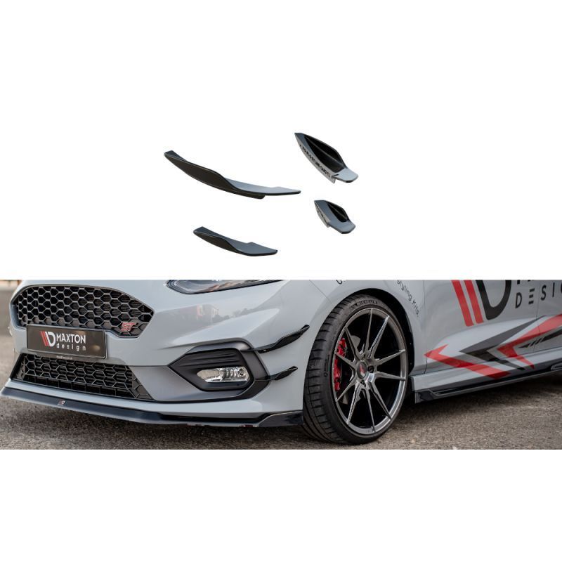 Maxton Front Bumper Wings (Canards) V.2 Ford Fiesta Mk8 ST / ST-Line , FORD Maxton Front Bumper Wings (Canards) V.2 Ford Fiesta Mk8 ST / ST-Line , FORD