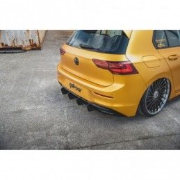 Maxton Racing Durability Rear Diffuser V.2 VW Golf 8 Red, Golf 8