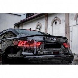 Maxton Spoiler Cap Lexus LS Mk4 Facelift Gloss Black, Lexus