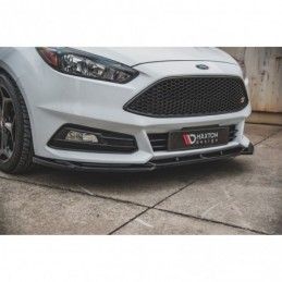 Maxton Front Splitter V.5 Ford Focus ST Mk3 Facelift Gloss Black, MAXTON DESIGN