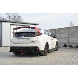 Maxton RAJOUT DU PARE-CHOCS ARRIERE HONDA CIVIC IX TYPE R Gloss Black, HO-CI-9-TYPE-R-RS1G Tuning.fr