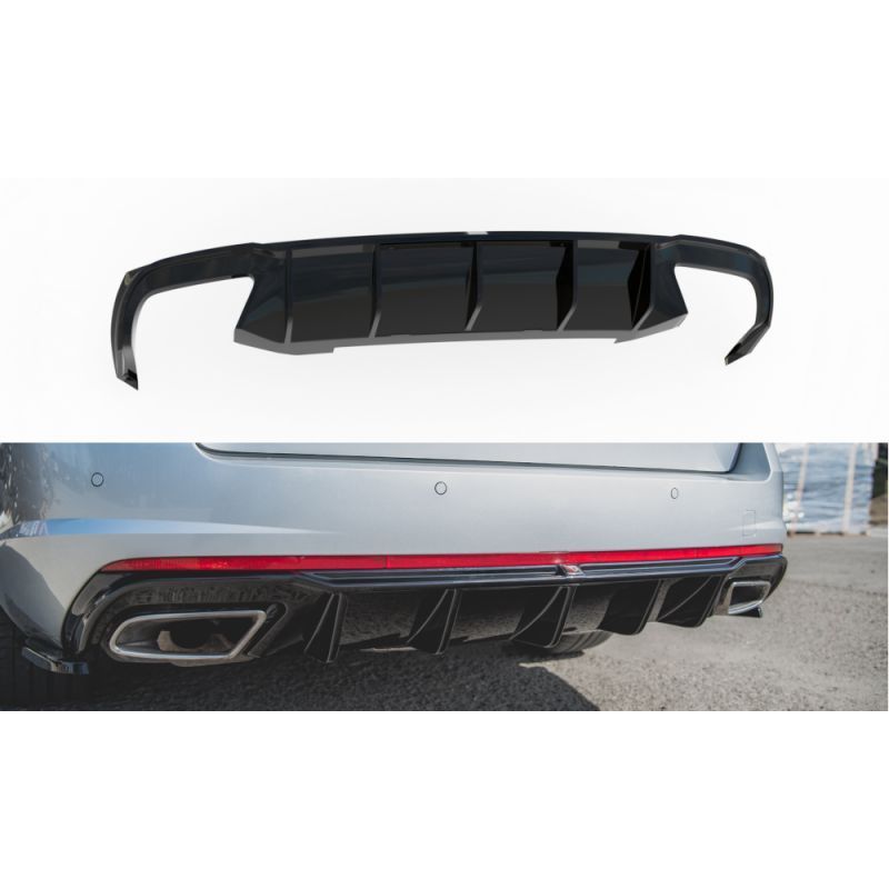 Maxton Rear Valance V.2 Skoda Octavia RS Mk3 / Mk3 FL Hatchback / Estate Gloss Black \ Diesel, SKODA Maxton Rear Valance V.2 Skoda Octavia RS Mk3 / Mk3 FL Hatchback / Estate Gloss Black \ Diesel, SKODA