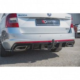 Maxton Rear Valance V.2 Skoda Octavia RS Mk3 / Mk3 FL Hatchback / Estate Gloss Black \ Diesel, SKODA