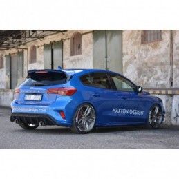 Maxton Rear Valance With Exhaust Ford Focus ST-Line Mk4 Gloss Black \ Poutre de torsion, FORD