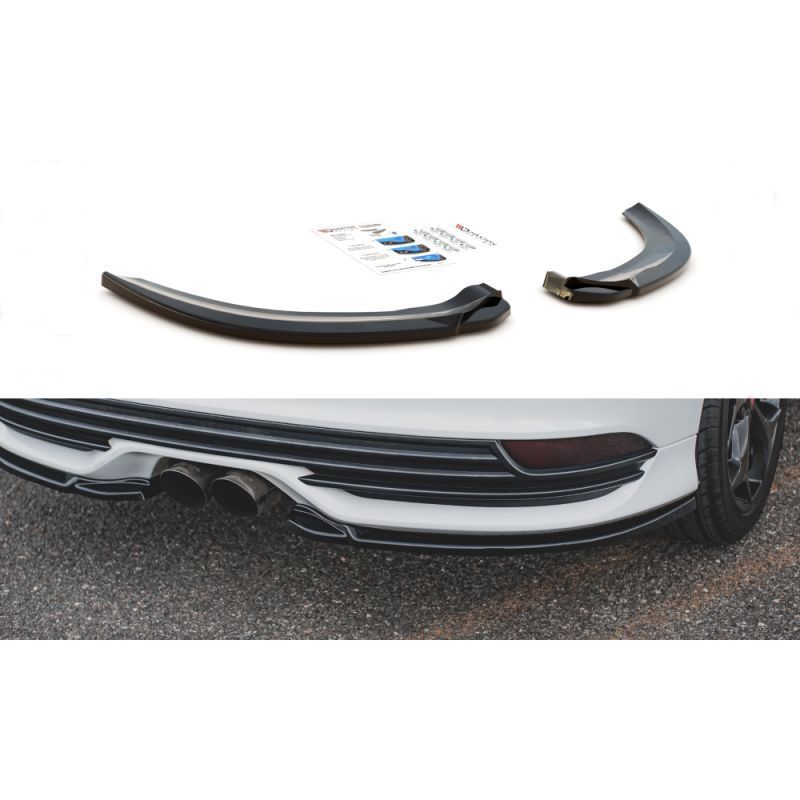 Maxton Rear Side Splitters V.2 Ford Focus ST Mk3 Facelift Gloss Black, MAXTON DESIGN Maxton Rear Side Splitters V.2 Ford Focus ST Mk3 Facelift Gloss Black, MAXTON DESIGN