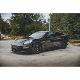 Maxton Side Skirts Diffusers V.2 Porsche Panamera Turbo 970 Facelift Gloss Black, MAXTON DESIGN