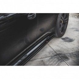 Maxton Side Skirts Diffusers V.2 Porsche Panamera Turbo 970 Facelift Gloss Black, MAXTON DESIGN