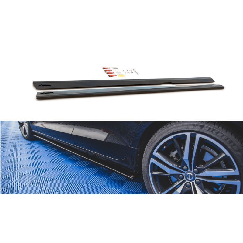 Maxton Side Skirts Diffusers V.2 Volvo S60/V60 R-Design Mk3 Gloss Black, MAXTON DESIGN Maxton Side Skirts Diffusers V.2 Volvo S60/V60 R-Design Mk3 Gloss Black, MAXTON DESIGN