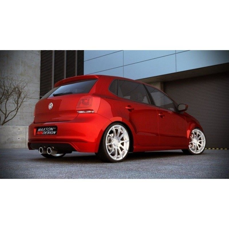 Maxton Rajout de Pare-chocs Arriere VW Polo mk5 Not primed, VW-PO-5-RS1F Tuning.fr