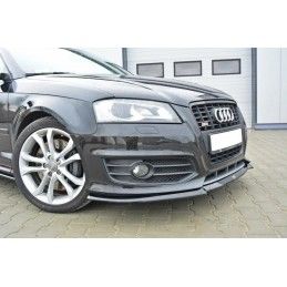 Maxton Lame Du Pare-Chocs Avant V.1 Audi S3 8P FL Gloss Black, AU-S3-2F2-FD1G Tuning.fr