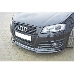 Maxton Lame Du Pare-Chocs Avant V.1 Audi S3 8P FL Gloss Black, AU-S3-2F2-FD1G Tuning.fr