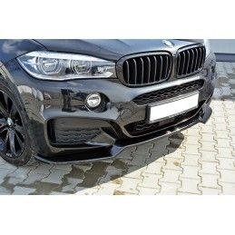 Maxton LAME DE PARE-CHOCS AVANT v.1 BMW X6 F16 MPACK Gloss Black, BM-X6-16-MPACK-FD1G Tuning.fr