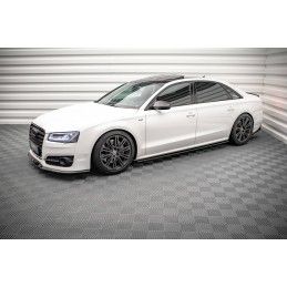 Maxton Lame Du Pare-Chocs Avant V.2 Audi S8 D4 FL Gloss Black, AU-S8-D4-FD2G Tuning.fr