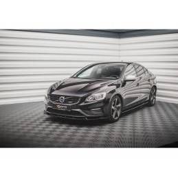 Maxton Front Splitter V.1 Volvo S60 R-Design Mk2 Gloss Black, BOUTIQUE TUNING