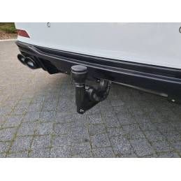 Maxton Rear Valance + Exhaust Ends Imitation Audi S6 / A6 S-Line C8 Gloss Black \ Black, MAXTON DESIGN