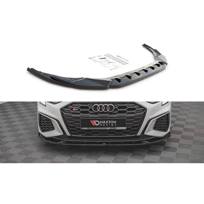 Maxton Front Splitter V.3 Audi S3 / A3 S-Line 8Y Gloss Black, MAXTON DESIGN Maxton Front Splitter V.3 Audi S3 / A3 S-Line 8Y Gloss Black, MAXTON DESIGN