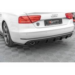 Maxton Rear Valance Audi A8 D4 Gloss Black, MAXTON DESIGN