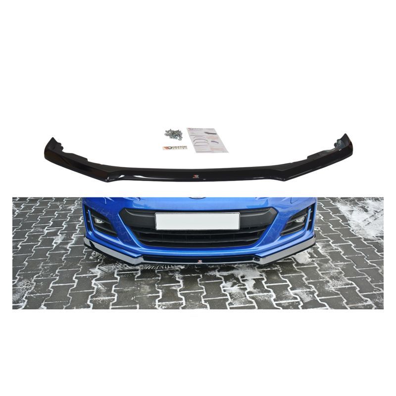 LAME AVANT MAXTON / SPLITTER V.2 SUBARU BRZ FACELIFT Noir Brillant