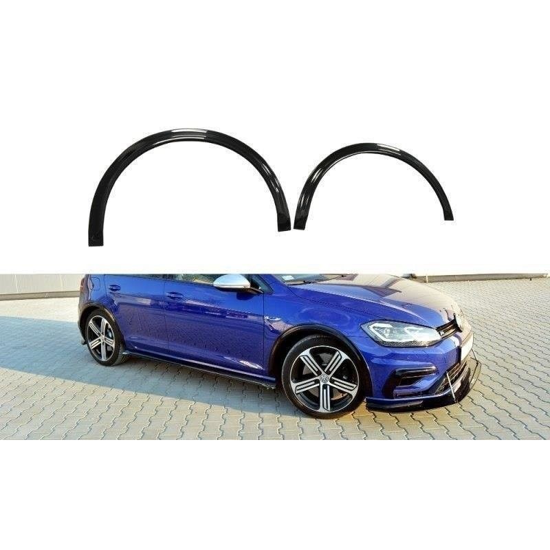 Maxton Set Des Extensions VW Golf 7 R / R-Line Facelift Gloss Black, VW-GO-7F-R-FE1G Tuning.fr