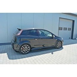 RAJOUTS DES BAS DE CAISSE MAXTON Fiat Punto Evo Abarth Noir Brillant