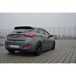 RAJOUTS DES BAS DE CAISSE MAXTON Hyundai i30 mk.2 Noir Brillant