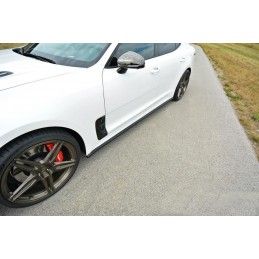 RAJOUTS DES BAS DE CAISSE MAXTON KIA STINGER GT Noir Brillant