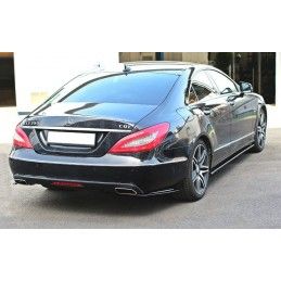 Maxton RAJOUTS DES BAS DE CAISSE POUR Mercedes CLS C218 Gloss Black, ME-CLS-218F-SD1G Tuning.fr