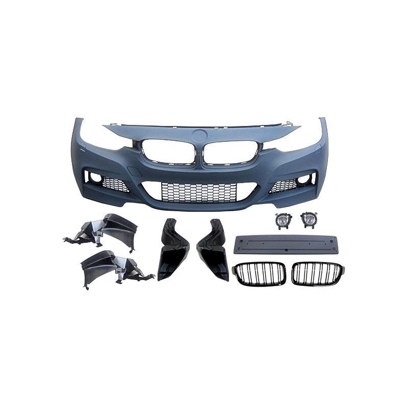 Pare-Choc Avant BMW F30 / F31 Look M-Tech ABS Brouillard Calandres, Bmw Pare-Choc Avant BMW F30 / F31 Look M-Tech ABS Brouillard Calandres, Bmw