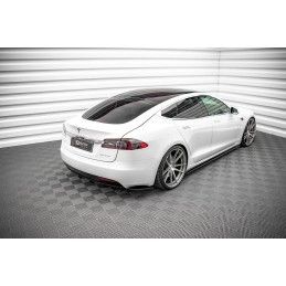 Maxton RAJOUTS DES BAS DE CAISSE POUR Tesla Model S Facelift Gloss Black, TE-MODELS-1F-SD1G Tuning.fr