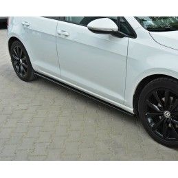 RAJOUTS DES BAS DE CAISSE MAXTON VW Golf Mk7 Standard Noir Brillant