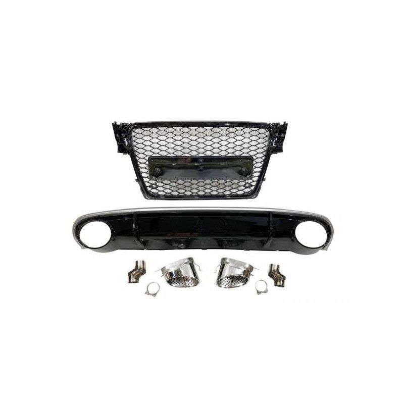 Kit De Carrosserie Audi A4 Look RS4 B8 2009-2012, A4/S4 B8 Kit De Carrosserie Audi A4 Look RS4 B8 2009-2012, A4/S4 B8