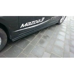 RAJOUTS DES BAS DE CAISSE MAXTON Mazda 3 BN (Mk3) Facelift Noir Brillant