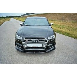 LAME AVANT MAXTON V.1 Audi S3 / A3 S-Line 8V FL Noir Brillant