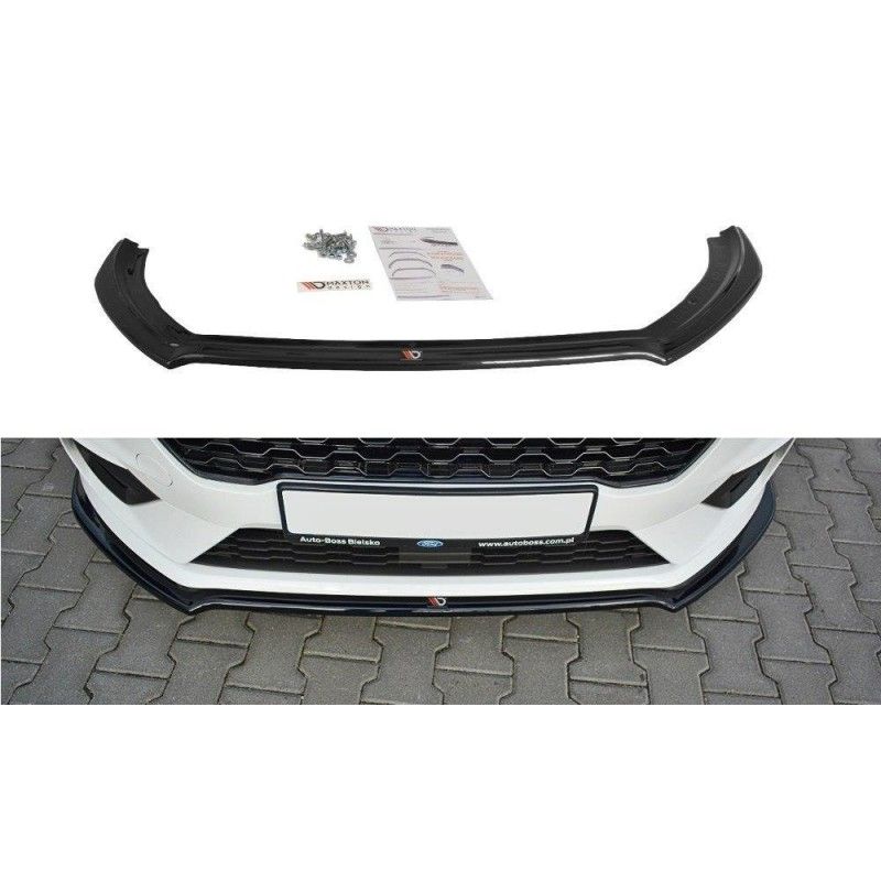 Maxton Lame Du Pare-Chocs Avant V.1 Ford Fiesta Mk8 ST / ST-Line Gloss Black, FO-FI-8-STLINE-FD1G Tuning.fr