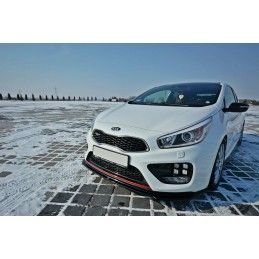 Maxton LAME DU PARE-CHOCS AVANT V.1 KIA CEE'D / PRO CEE'D GT MK2 Gloss Black, KI-CE-2-GT-FD1G Tuning.fr