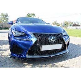 Maxton LAME DU PARE-CHOCS AVANT V.1 Lexus RC F Gloss Black, LE-RCF-1-FD1G Tuning.fr