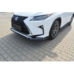 Maxton LAME DU PARE-CHOCS AVANT V.1 Lexus RX Mk4 F-Sport Gloss Black, LE-RX-4-FSPORT-FD1G Tuning.fr