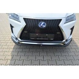 Maxton LAME DU PARE-CHOCS AVANT V.1 Lexus RX Mk4 F-Sport Gloss Black, LE-RX-4-FSPORT-FD1G Tuning.fr