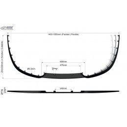 RDX Universal Spoiler lip CUP2.0 Front Splitter, RDX DESIGN