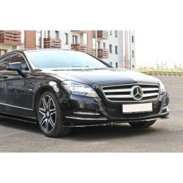 Maxton LAME DU PARE-CHOCS AVANT V.1 Mercedes CLS C218 Gloss Black, ME-CLS-218F-FD1G Tuning.fr