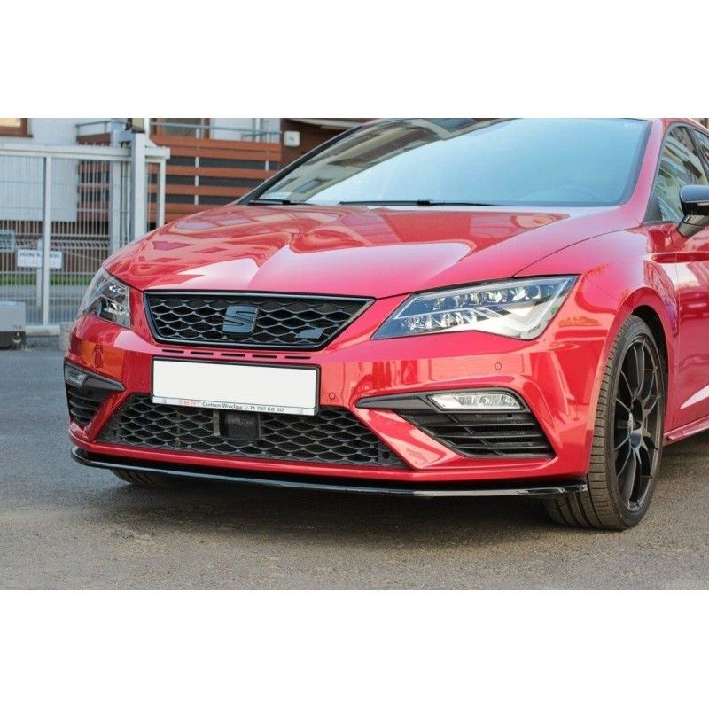 LAME AVANT MAXTON V.1 Seat Leon Cupra / FR Mk3 FL Noir Brillant