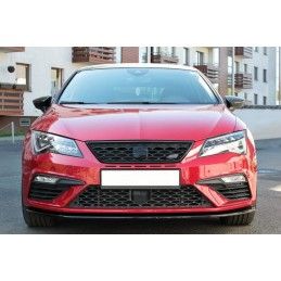 LAME AVANT MAXTON V.1 Seat Leon Cupra / FR Mk3 FL Noir Brillant