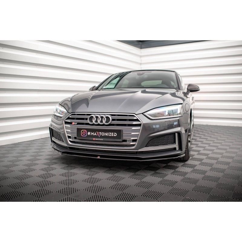 LAME AVANT MAXTON V.2 Audi A5 F5 S-Line Noir Brillant