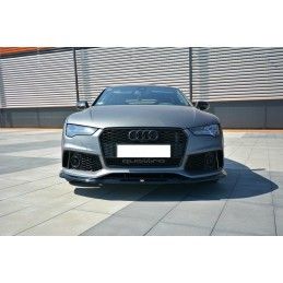 Maxton LAME DU PARE-CHOCS AVANT V.2 Audi RS7 Facelift Gloss Black, AU-RS7-1F-FD2G Tuning.fr