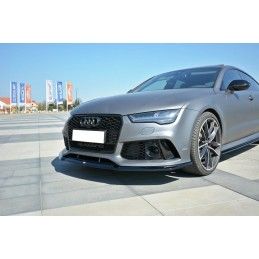 Maxton LAME DU PARE-CHOCS AVANT V.2 Audi RS7 Facelift Gloss Black, AU-RS7-1F-FD2G Tuning.fr