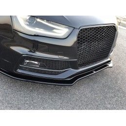 Maxton Lame Du Pare-Chocs Avant V.2 Audi S4 B8 FL Gloss Black, AU-S4-B8F-FD2G Tuning.fr