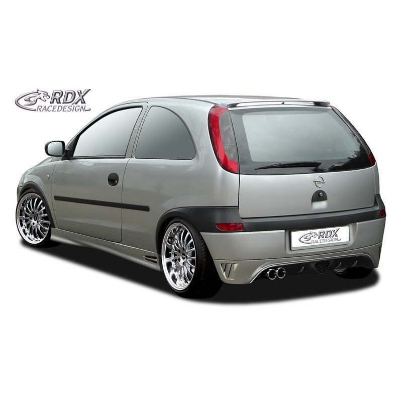 RDX rear bumper extension Tuning OPEL Corsa C (-2003), OPEL RDX rear bumper extension Tuning OPEL Corsa C (-2003), OPEL