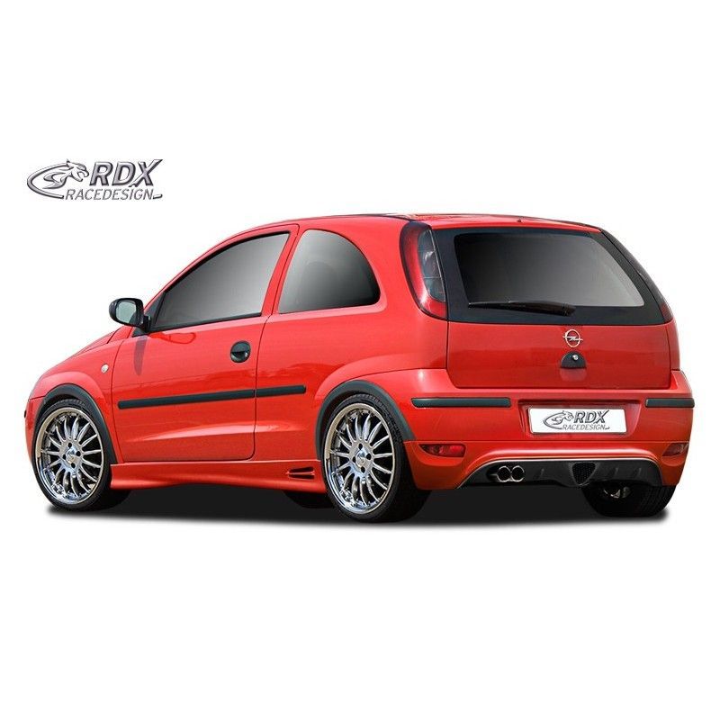 RDX rear bumper extension Tuning OPEL Corsa C (2003+), OPEL RDX rear bumper extension Tuning OPEL Corsa C (2003+), OPEL