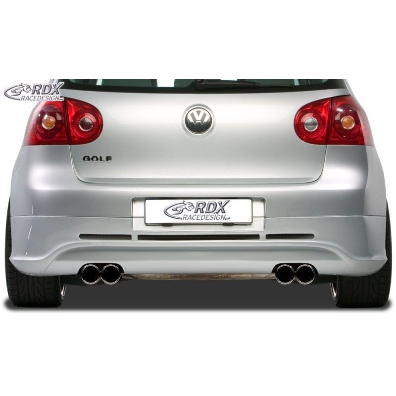 RDX rear bumper extension Tuning VW Golf 5 "GTI/R-Five" with exhaust hole left & right, VW RDX rear bumper extension Tuning VW Golf 5 "GTI/R-Five" with exhaust hole left & right, VW